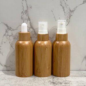 Variety Sets ~ 30mL Amber Glass (Bamboo Wrap) Essential Oil Bottles ~ Set of 3